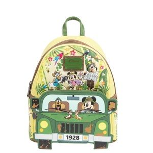 NWT Loungefly Disney Mickey & Friends Jungle Mini Backpack